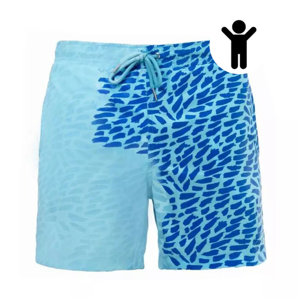 Short de plage homme magique – change de couleur au contact de l’eau