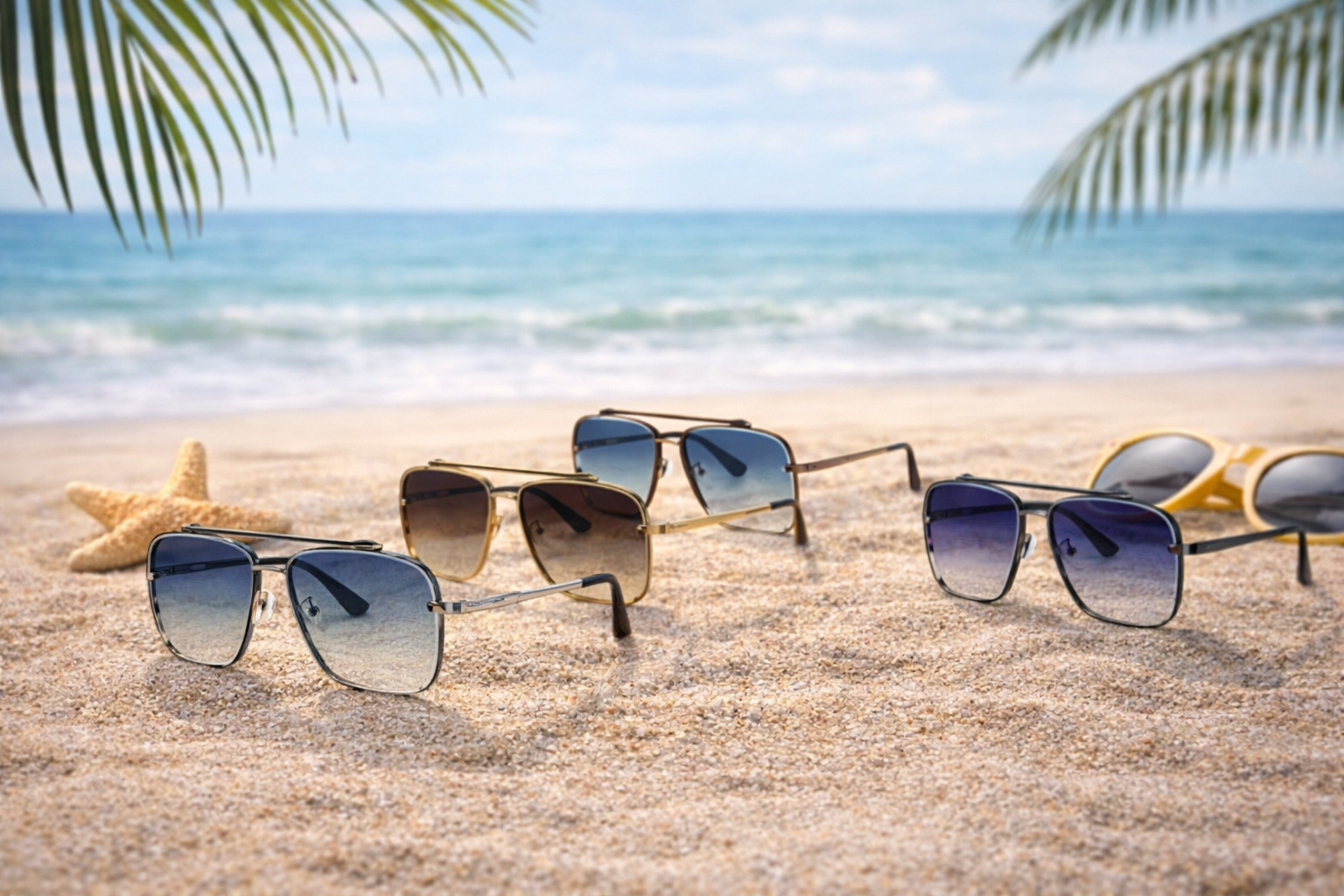 Lunettes de soleil carrées rétro UV400 – Style street tendance