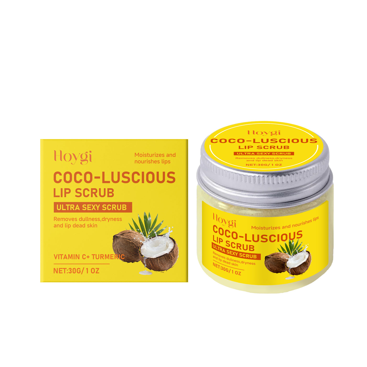 Gommage lèvres à la noix de coco – Exfoliant hydratant Coco-Luscious
